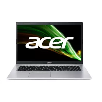 ACER NTB Aspire 3 (A317-53-399W) - i3-1115G4, 17.3" HD LCD, 8GB, 256GBSSD, UHD Graphics, W11H, Stříbrná