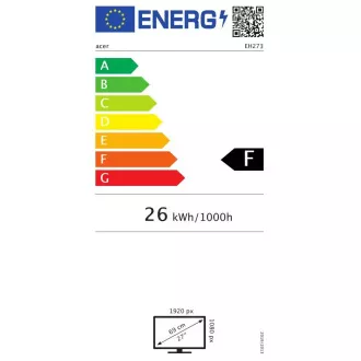 ACER LCD EH273Abi, 69cm (27") IP LED, FHD 1920x1080@75Hz, 100M:1, 250cd/m2, 178°/178°, 4ms, HDMI, VGA, AudioOut, VESA, .černá ACER LCD EH273Abi, 69cm (27") IP LED, FHD 1920x1080@75Hz, 100M:1, 250cd/m2, 178°/178°, 4ms, HDMI, VGA, AudioOut, VESA, .černá