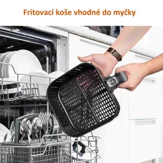 Cosori CP158-AF PREMIUM – 5.5L horkovzdušná fritéza + 5x špíz a gril. rošt, red