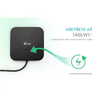 i-tec USB-C HDMI DP Docking Station, Power Delivery 100 W