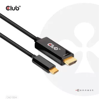 Club3D aktivní kabel HDMI na USB-C, 4K60Hz, 1.8m, M/M