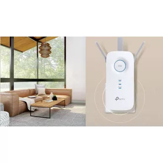 TP-Link RE550 OneMesh/EasyMesh WiFi5 Extender/Repeater (AC1900, 2, 4GHz/5Ghz, 1xGbELAN)