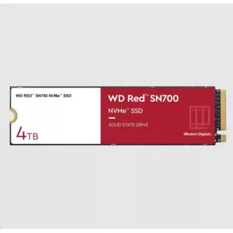 WD RED SSD NVMe 4TB PCIe SN700 Powered by SanDisk, Geb3 8GB/s, (R:3400/W:3100 MB/s) TBW 5100