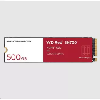 WD RED SSD NVMe 500GB PCIe SN700 Powered by SanDisk, Geb3 8GB/s, (R:3430/W:2600 MB/s) TBW 1000