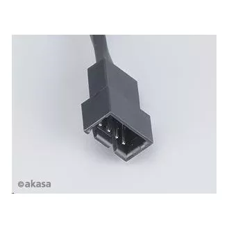 AKASA prodlužovací kabel k PWM ventilátoru, 30cm (4pin pro PWM, 3pin ventilátory), 4ks v balení