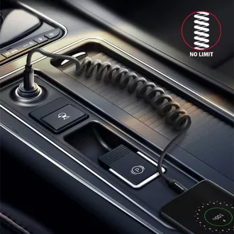 AXAGON BUCM-CM10TB, TWISTER kabel USB-C <-> USB-C, 0.6m, USB 2.0, PD 60W 3A, ALU, tpe, černý