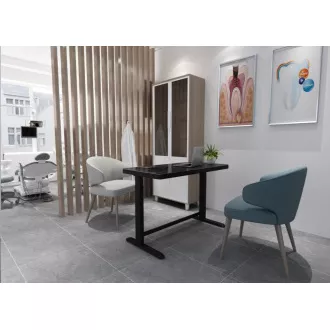 Delso WORKSTATION Elektrický výškově nastavitelný stůl černý Delso WORKSTATION Elektrický výškově nastavitelný stůl černý