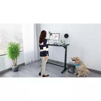 Delso WORKSTATION Elektrický výškově nastavitelný stůl černý Delso WORKSTATION Elektrický výškově nastavitelný stůl černý