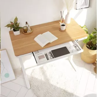 Delso WORKSTATION Elektrický výškově nastavitelný stůl dub/bílá Delso WORKSTATION Elektrický výškově nastavitelný stůl dub/bílá