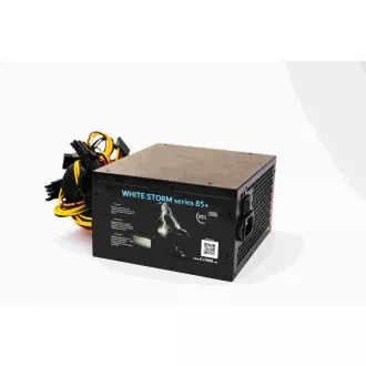 1stCOOL zdroj ATX 700W WHITE STORM 700, 12cm, 85+