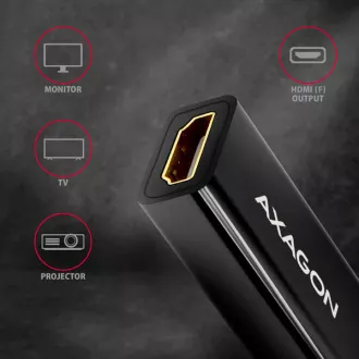 AXAGON RVD-HI14N, DisplayPort -> HDMI 1.4 redukce / adaptér, 4K/30Hz