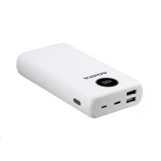 ADATA PowerBank P20000QCD - externí baterie pro mobil/tablet 20000mAh, 2, 1A, bílá (74Wh) ADATA PowerBank P20000QCD - externí baterie pro mobil/tablet 20000mAh, 2, 1A, bílá (74Wh)
