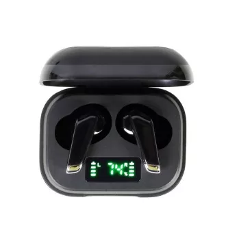 GEMBIRD sluchátka FitEar-X300B, Bluetooth, TWS, černá