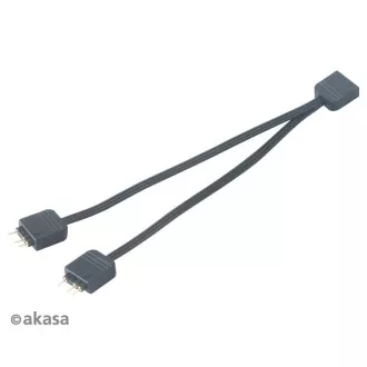 AKASA rozbočovač pro RGB LED 1x female/2x male, 2ks v balení, černá AKASA rozbočovač pro RGB LED 1x female/2x male, 2ks v balení, černá