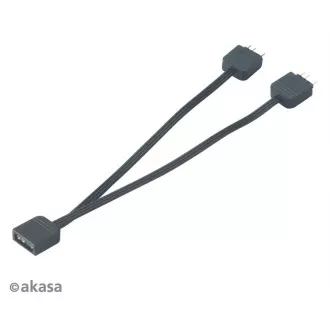 AKASA rozbočovač pro RGB LED 1x female/2x male, 2ks v balení, černá AKASA rozbočovač pro RGB LED 1x female/2x male, 2ks v balení, černá