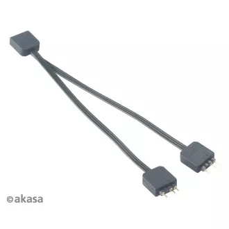 AKASA rozbočovač pro RGB LED 1x female/2x male, 2ks v balení, černá AKASA rozbočovač pro RGB LED 1x female/2x male, 2ks v balení, černá