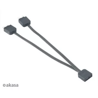 AKASA rozbočovač pro RGB LED 1x female/2x male, 2ks v balení, černá AKASA rozbočovač pro RGB LED 1x female/2x male, 2ks v balení, černá
