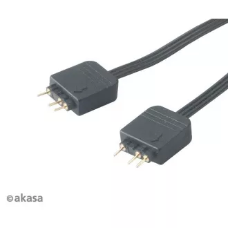 AKASA rozbočovač pro RGB LED 1x female/2x male, 2ks v balení, černá AKASA rozbočovač pro RGB LED 1x female/2x male, 2ks v balení, černá