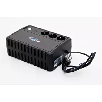 EUROCASE UPS EA200PRO+ 600VA pure sine wave (3x zásuvka)