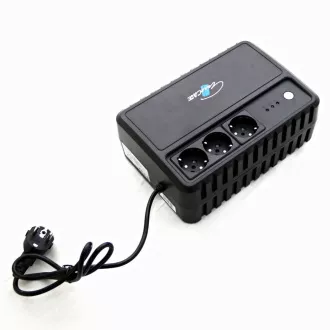 EUROCASE UPS EA200PRO+ 600VA pure sine wave (3x zásuvka)