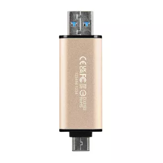 TRANSCEND Flash Disk 256GB JetFlash®930C, TLC, USB 3.2/USB Type C (R:420/W:400 MB/s) černý