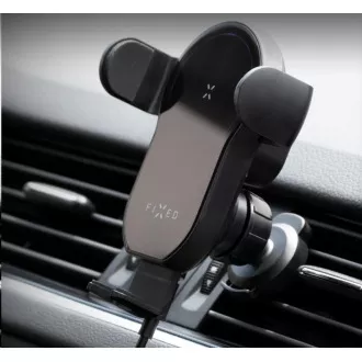 Fixed držák do auta Matic s rychlým bezdrátovým nabíjením, 15W, USB-C, černá