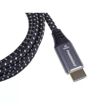 PREMIUMCORD Kabel HDMI 2.1 High Speed + Ethernet kabel 8K@60Hz, zlacené konektory, 3m