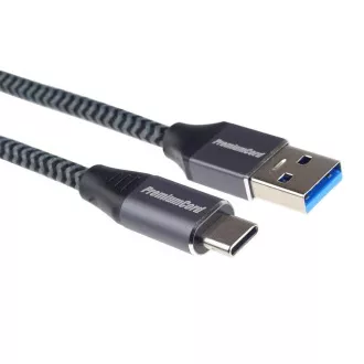 PREMIUMCORD Kabel USB-C na USB 3.0 A (USB 3.1 generation 1, 3A, 5Gbit/s) 0, 5m oplet
