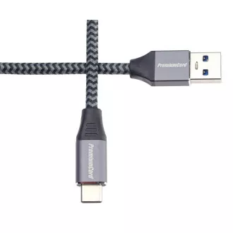 PREMIUMCORD Kabel USB-C na USB 3.0 A (USB 3.1 generation 1, 3A, 5Gbit/s) 1m oplet