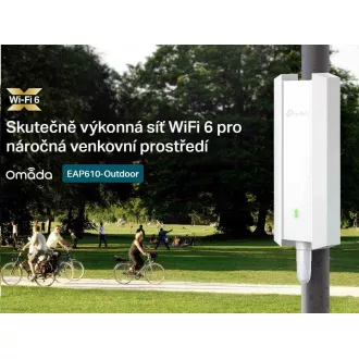 TP-Link EAP610-Outdoor-venkovní OMADA WiFi6 AP (AX1800, 2, 4GHz/5GHz, 1xGbELAN, 1xPoE-in) TP-Link EAP610-Outdoor-venkovní OMADA WiFi6 AP (AX1800, 2, 4GHz/5GHz, 1xGbELAN, 1xPoE-in)