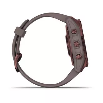Garmin fenix 7s Sapphire Solar, Titan Dark Bronze/ Gray Silicone Band Garmin fenix 7s Sapphire Solar, Titan Dark Bronze/ Gray Silicone Band