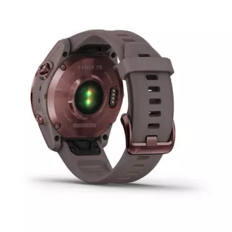 Garmin fenix 7s Sapphire Solar, Titan Dark Bronze/ Gray Silicone Band Garmin fenix 7s Sapphire Solar, Titan Dark Bronze/ Gray Silicone Band