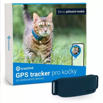 Tractive GPS CAT 4 LTE – sledování polohy a aktivity pro kočky – půlnoční modrá Tractive GPS CAT 4 LTE – sledování polohy a aktivity pro kočky – půlnoční modrá