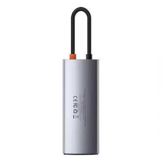 Baseus Metal Gleam Series 5v1 HUB Type-C (USB-C PD 100W, 3* USB 3.0, HDMI) šedá Baseus Metal Gleam Series 5v1 HUB Type-C (USB-C PD 100W, 3* USB 3.0, HDMI) šedá