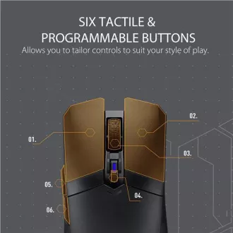ASUS myš TUF GAMING M4 WL (P306), černá