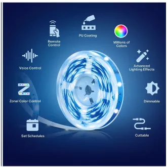 TP-Link Tapo L920-5 chytrý WiFi LED pásek (barevný, 2, 4GHz, 5m)