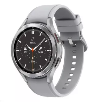 Samsung Galaxy Watch 4 Classic (46 mm), LTE, stříbrná