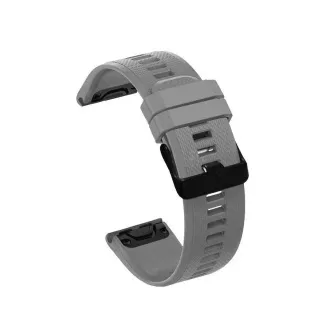 RhinoTech řemínek pro Garmin QuickFit sportovní silikonový 22mm šedý
