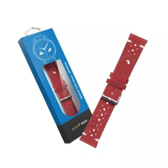 RhinoTech univerzální řemínek Genuine Leather Quick Release 18mm, červená RhinoTech univerzální řemínek Genuine Leather Quick Release 18mm, červená