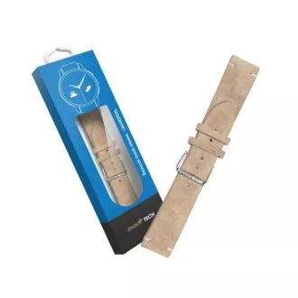 RhinoTech univerzální řemínek Genuine Suede Leather Quick Release 22mm béžový RhinoTech univerzální řemínek Genuine Suede Leather Quick Release 22mm béžový