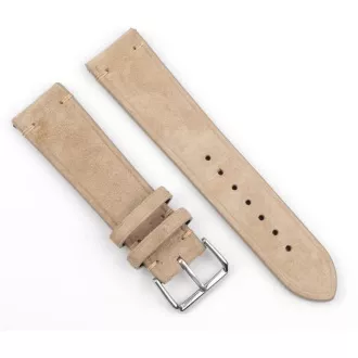 RhinoTech univerzální řemínek Genuine Suede Leather Quick Release 22mm béžový RhinoTech univerzální řemínek Genuine Suede Leather Quick Release 22mm béžový