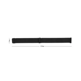 RhinoTech univerzální řemínek milánský tah Quick Release 22mm stříbrný