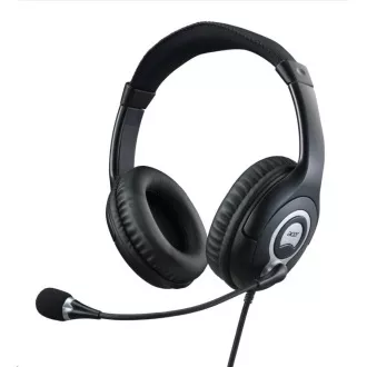 ACER Over-the-Ear Headset (OV-T690) -20Hz-20kHz, 94 dB/mW, kabel 2.4 m, Černo-šedé