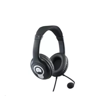ACER Over-the-Ear Headset (OV-T690) -20Hz-20kHz, 94 dB/mW, kabel 2.4 m, Černo-šedé