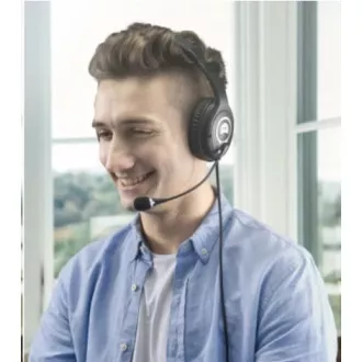 ACER Over-the-Ear Headset (OV-T690) -20Hz-20kHz, 94 dB/mW, kabel 2.4 m, Černo-šedé