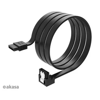 AKASA kabel SATA3, pravoúhlý, 100 cm