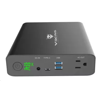 Viking powerbanka NF130W s výstupem 220 V, 64000 mAh, černá Viking powerbanka NF130W s výstupem 220 V, 64000 mAh, černá