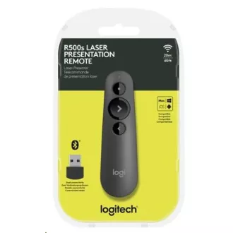 Logitech Wireless Presenter R500s Graphite, bezdrátový prezentér