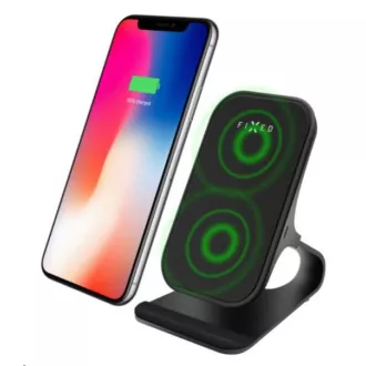 Fixed stojánek s rychlým bezdrátovým nabíjením 15 W, černá
