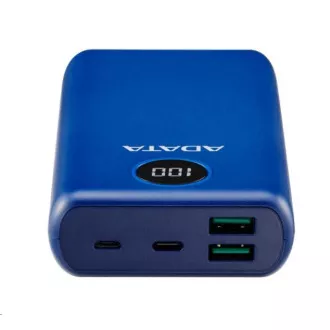 ADATA PowerBank P20000QCD - externí baterie pro mobil/tablet 20000mAh, 2, 1A, modrá (74Wh) ADATA PowerBank P20000QCD - externí baterie pro mobil/tablet 20000mAh, 2, 1A, modrá (74Wh)